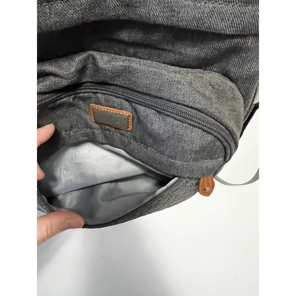 BabbleRoo Diaper Bag Backpack - Dark Gray Waterproof Travel Baby